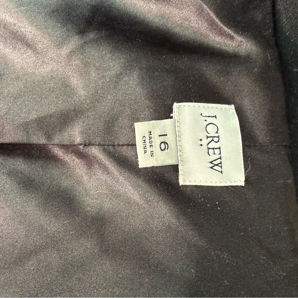 JCREW Factory LADY DAY  Black Women's Coat - Picture 4 of 9